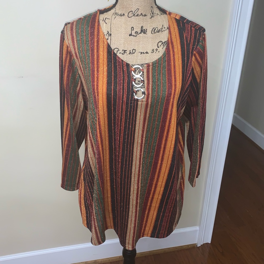 Cocomo Woman shimmer top 1X